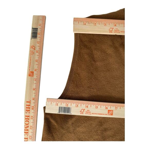 Hilditch And Key London & Paris Cashmere Sweater Vest V Neck Large Brown - Picture 11 of 12